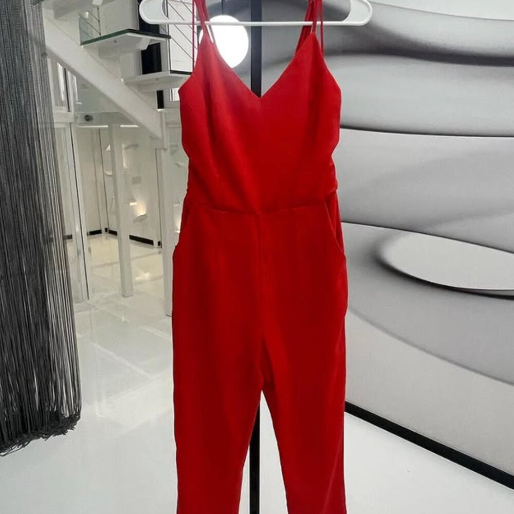 Adeline Rae Red Jumpsuit - Picture 5 of 5